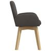 Swivel Chair Dining Room 4 Pcs Boucle Dark Gray 54 X 58 X 87 Cm