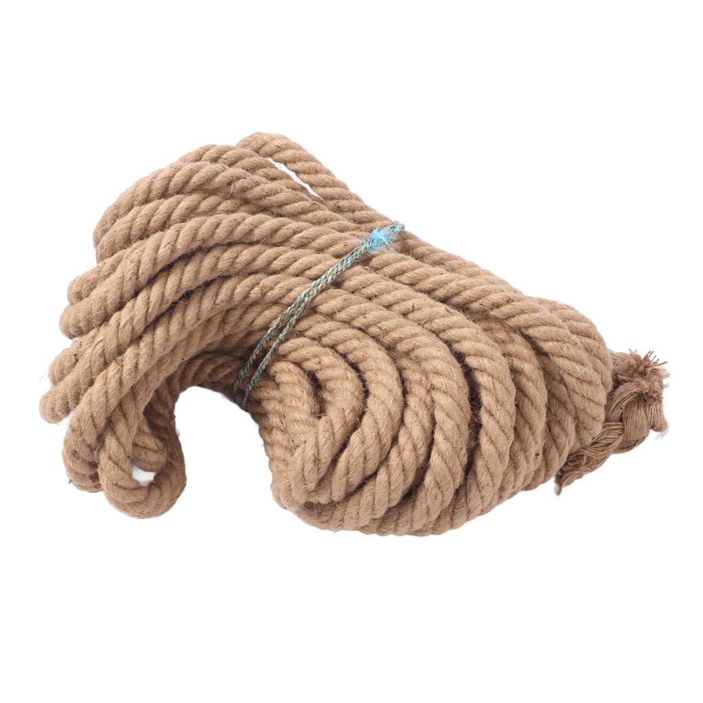 Twisted Yellow Hemp Rope Twisted Natural Thick Jute Rope Hammock Swing Boat Railing