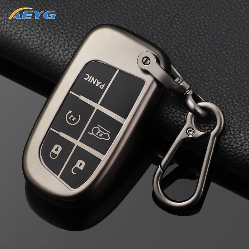 JQS4 TPU Auto Shell Fob Holder For Jeep Renegade Frand Cherokee Dodge Journey Charger Chrysler 200 300 300 Remote Holder keychain