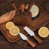 Stainless Steel & Acacia Wood Cheese Knife Set with Storage Base - 6-Piece