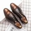Large size leather shoes fashion trend men's shoes British style retro casual small leather shoes business dress
