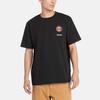 Timberland Solid Color Badge Pattern Printed Round Neck Comfortable Breathable Short Sleeve T-Shirt Unisex T-Shirt Black A5TDB-001