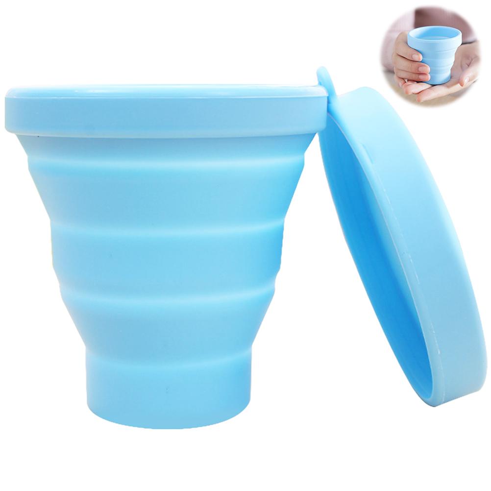 170ML Silicone Collapsible Mug Silicone Travel Mug Wear Resisting Lightweight Silicone Retractable Cup for Travel Picnic
