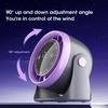 High Speed 100 Speed Adjustable Desktop Wall Mounted Fan Digital Turbine Air Circulating Fan for Home Office