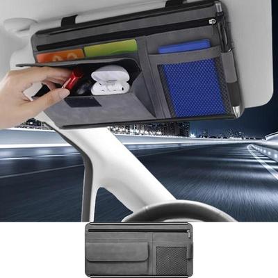 Visier-Organizer für LKW Auto Innenzubehör Aufbewahrung Mehrere Taschen Kartenhalter Auto LKW SUV Aufbewahrungstasche Halter Auto