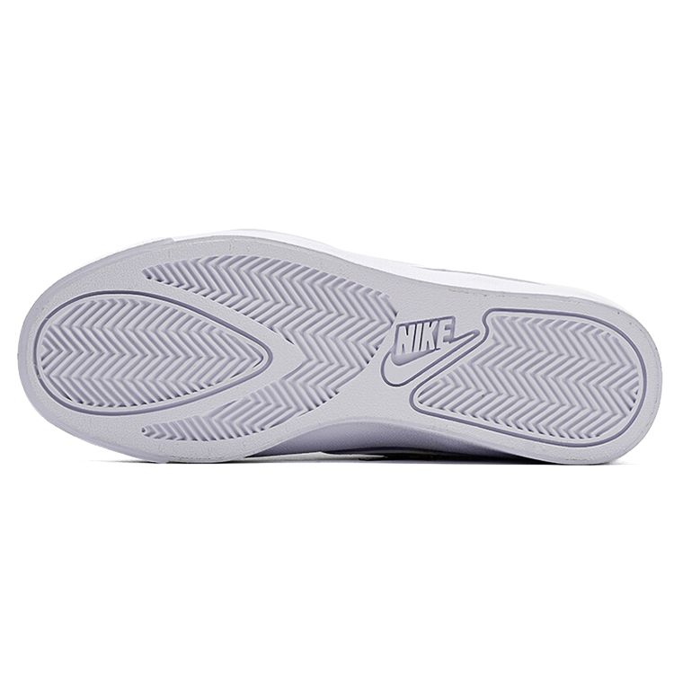 Nike Court Royale Ac Synthetic Leather Slip Resistant Durable Shock Absorbing Low Top Sneakers Women Sneakers White Light-Purple AO2810-501