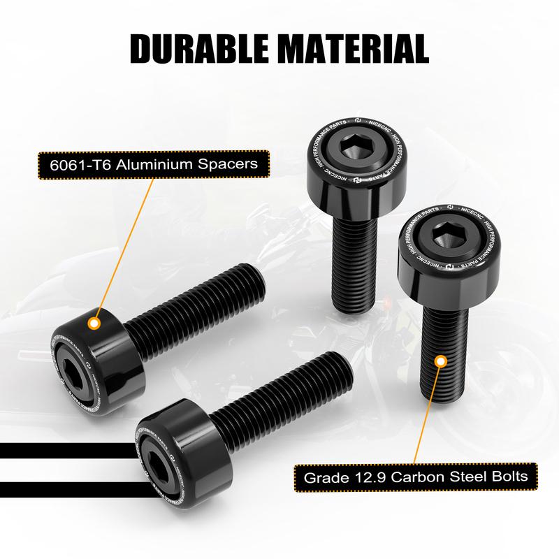 Carbon Steel Motorcycle Rear Shock Absorber Bolts for Harley Street Glide FLHX 2006-2017 2018 2019 2020 2021 2022 2023 2024