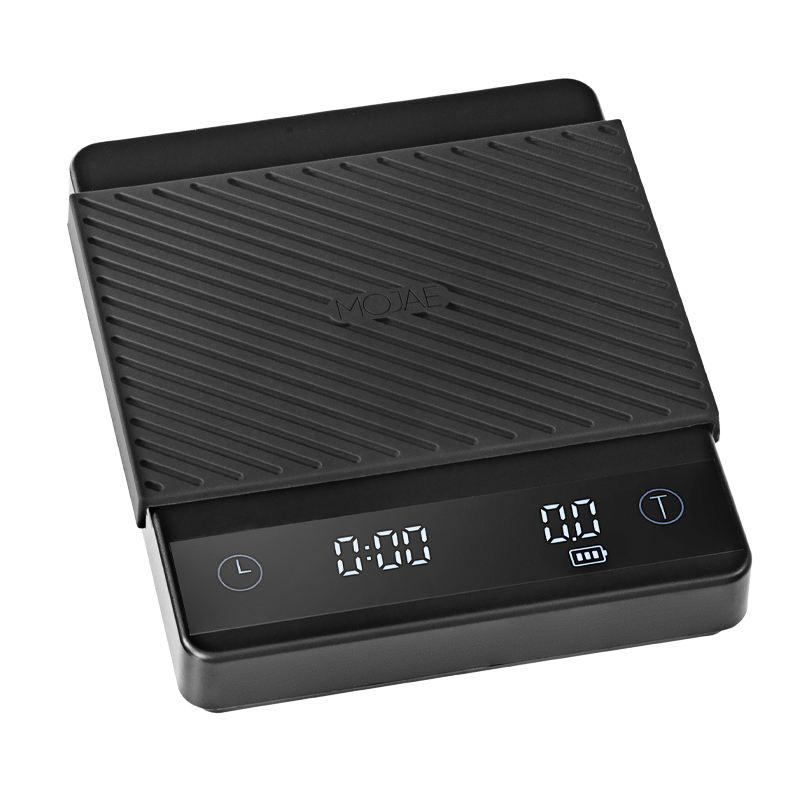 0.1g/2kg Electronic Coffee Scale Coffee Kitchen Led Display Silicone Mat Coffee Scale with Timer