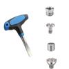 3.94×3.15×0.71inch T Handle Slotted Screwdriver Iron Maintenance Tools  Quick Release Plate