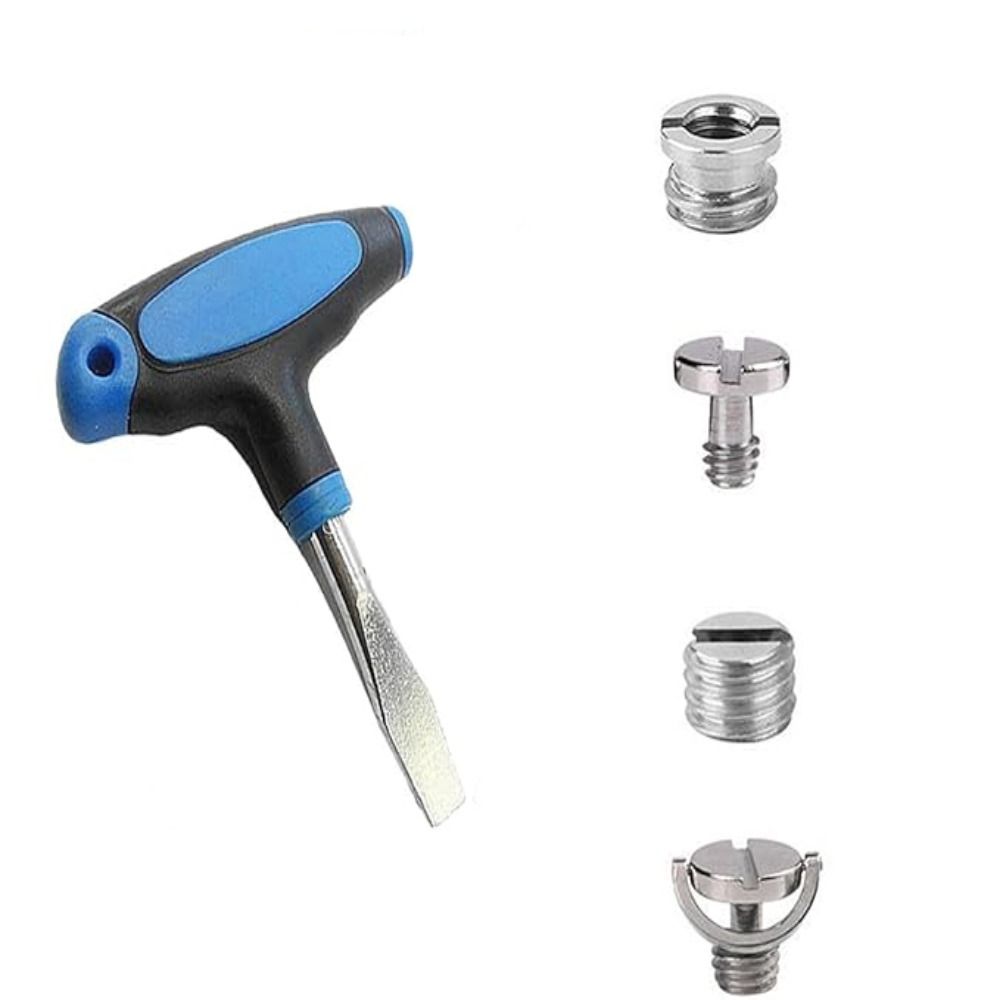 3.94×3.15×0.71inch T Handle Slotted Screwdriver Iron Maintenance Tools  Quick Release Plate
