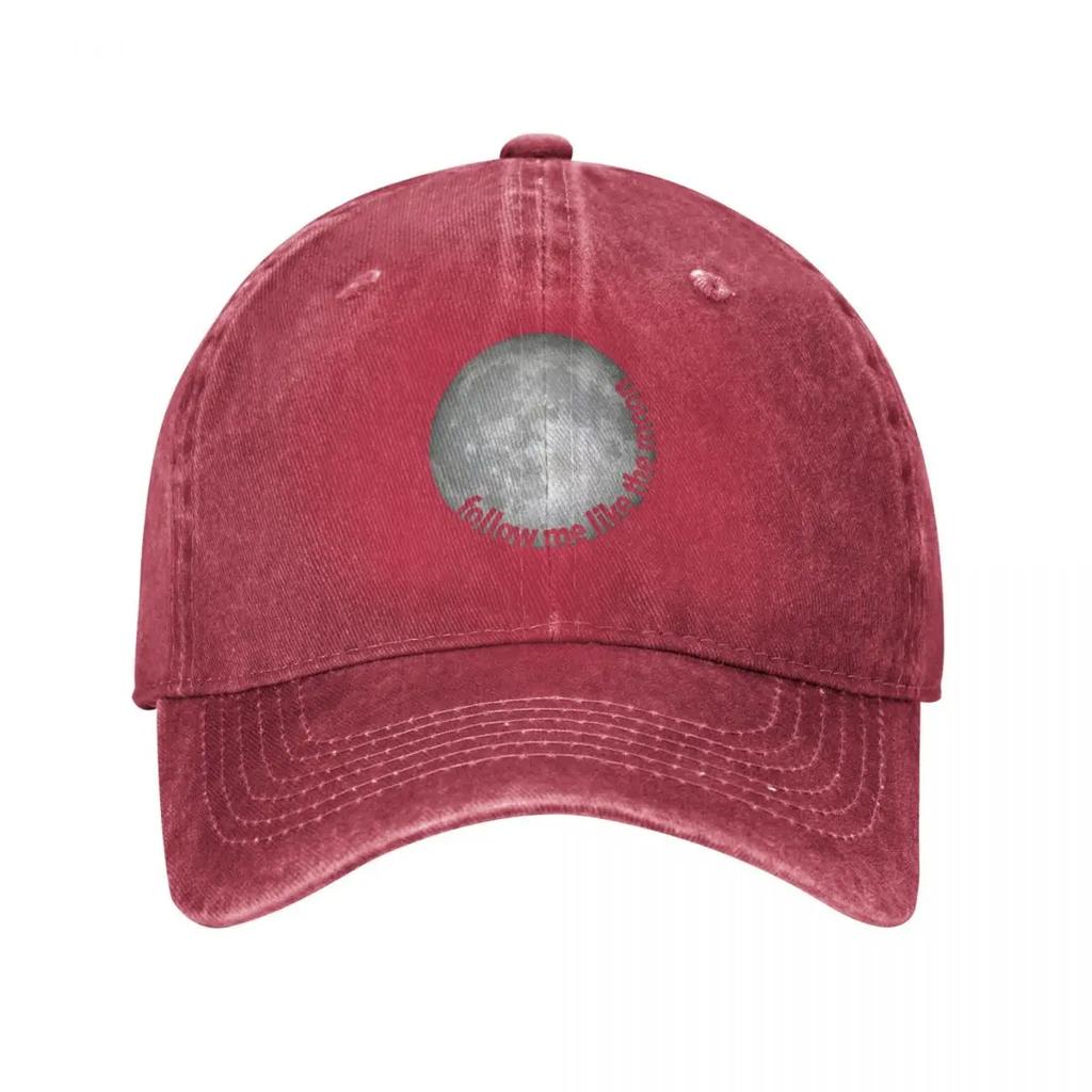 Follow Me Like The Moon Sammy Rae Baseball Cap Luxury Cap Custom Cap cute Trucker Golf Women Unisexs