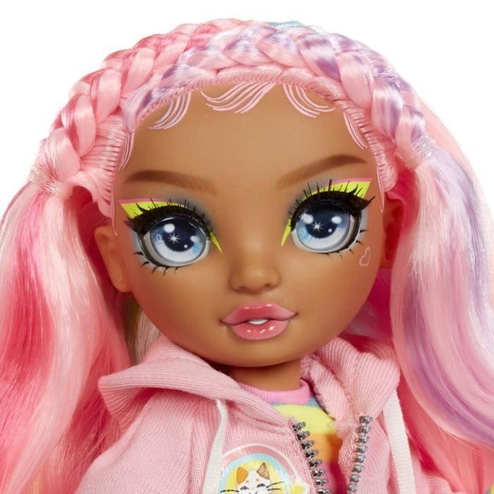 Rainbow high - sparkle &amp; shine - poupée mannequin de 27cm - rose - jambes avec liquide pailletés - dès 4ans