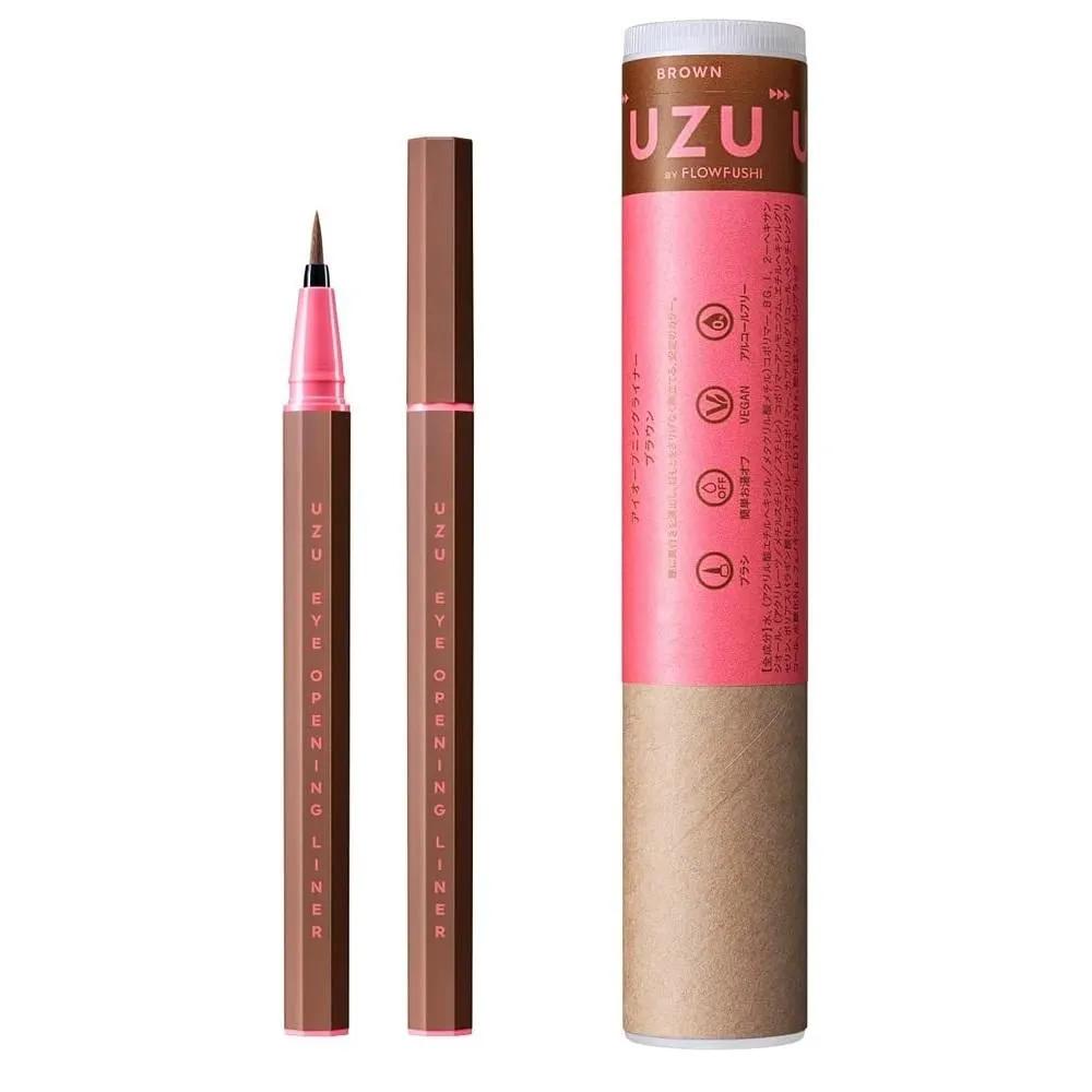 UZU Eye Opening Liner 1 Pack Brown UZU Eye Opening Liner, Liquid Eyeliner, Hot Water R.E.M.ovable,