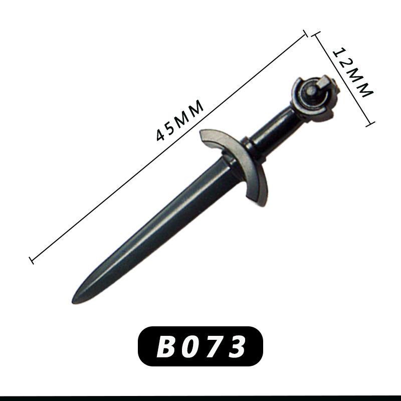 Medieval Knight Scene Minifigure: Fountain, Rapier, Compatible with LEGO Bricks