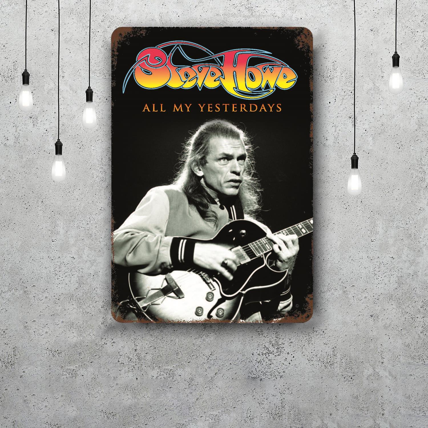 

Steve Howe Decor Vintage Metal Signs Tin Signs Captain Poster Decor for Bar Pub Club Man Cave Wall Decoration 20x30cm（7.8x11.8inch）