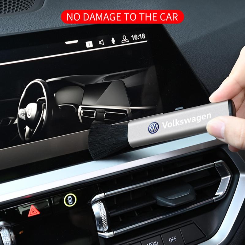 Car Air Conditioner Outlet Clean Brush Dust Remover Accessories For Volkswagen Golf-4 5 6 7 Bora Jetta POLO MK4 MK6 Bora Passat B5 B6 Superb