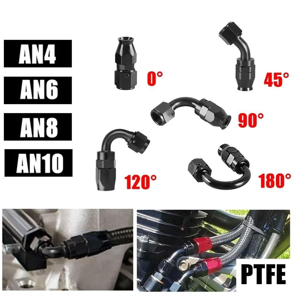 AN4/AN6/AN8/AN10/AN12 Oil Line Connector Aluminum Alloy Oil Hose End Adaptor AN Hose Fitting