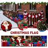 Large Merry Christmas Banner Santa's Forest Gift In The Snow Suitable For Indoor And Outdoor Use Ideal For Patios, Fences, And Lawns