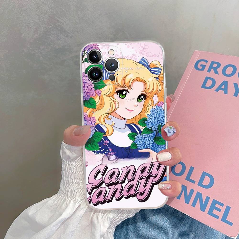 Classic Anime C-Candy C-Candy Transparent Phone Case For IPhone 16 15 14 13 12 11 Pro Max Plus Soft Cover
