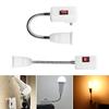 Bendable E27 Lamp Holder Table With Switch Light Adapter Bulb Flexible Extension With Us Plug Sockets Screw Type Wall Base Lamps