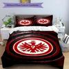 3-teiliges Bettbezug-Set (1 * Bettbezug + 2 * Kissenbezug, ohne Kern), Eintracht Frankfurt Bettwäsche-Set mit Aufdruck, Schlafzimmerdekoration, Ganzjahres, Geburtstagsgeschenk