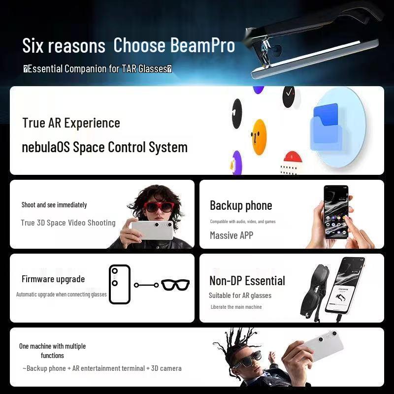 XREAL One Pro AR-Brille mit nativem 3DoF, Space Hovering und der X-Prism Optical Engine der nächsten Generation.