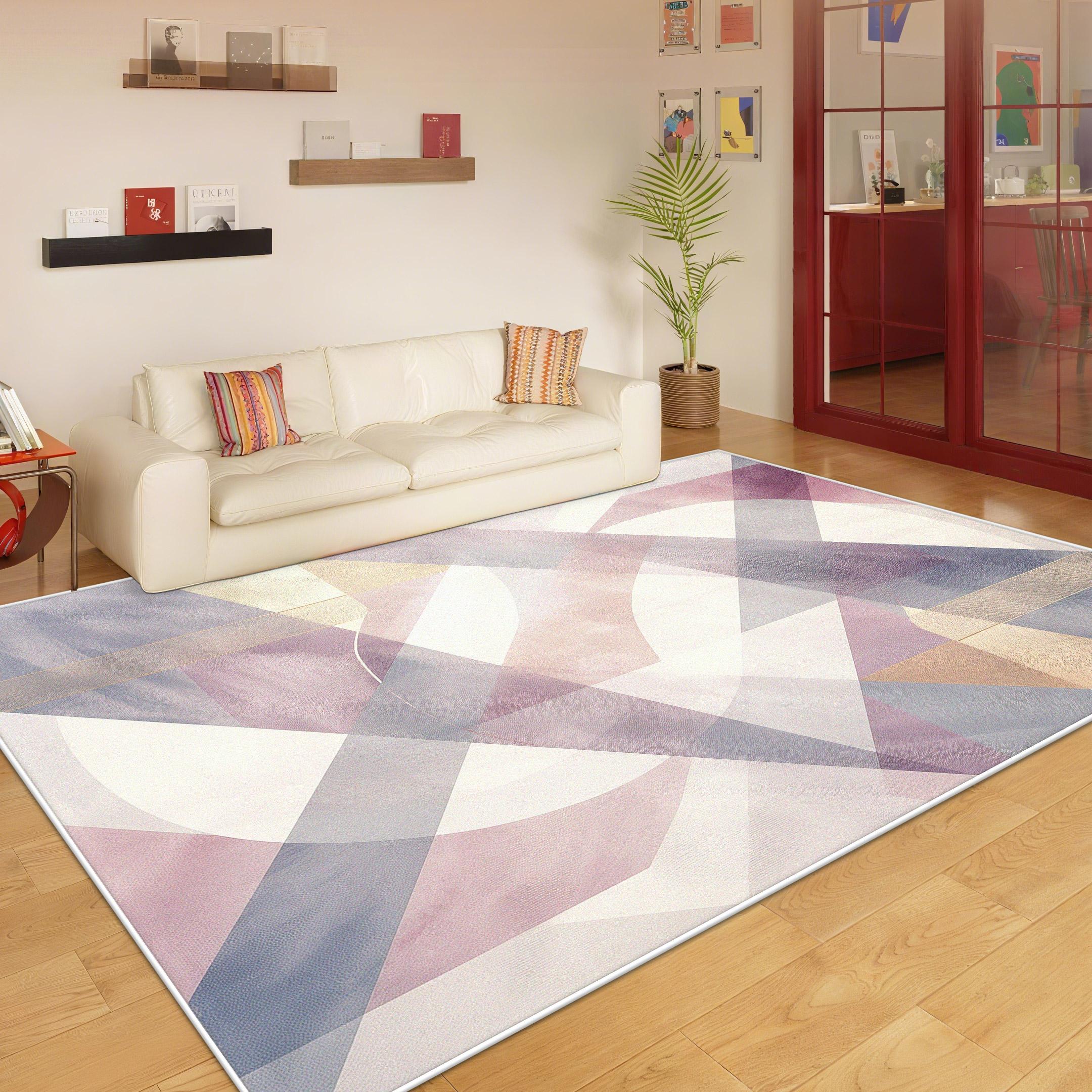 

Nordic Geometric Carpet Washable Antiskid Soft Mat for Living Room Bedroom Light Luxury Home Decor 60*90cm
