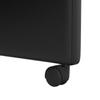 Dining Chairs with Casters 2 pcs Black 58 x 65 x 98 cm