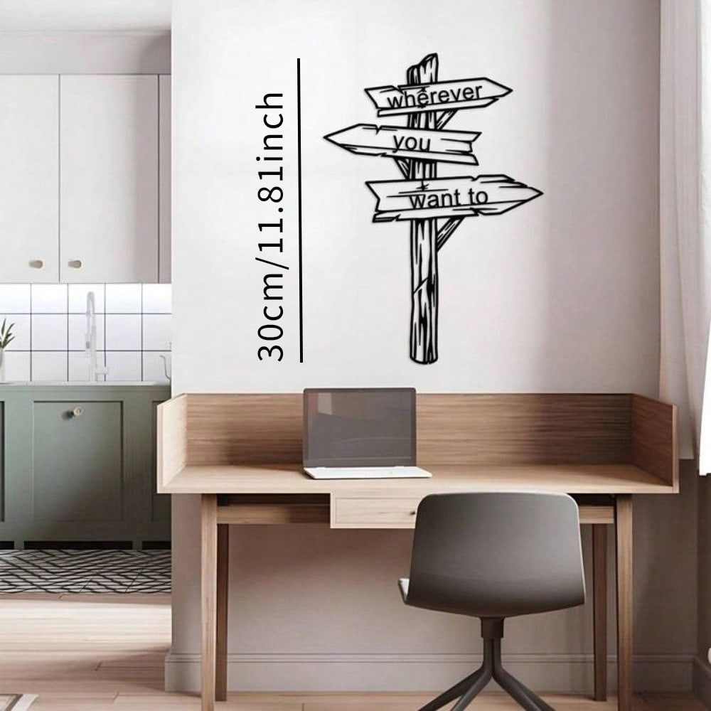 

Metal Wall Decor Arrow Sign Travel Decision Art Home Entryway Gift різнокольоровий