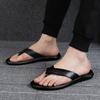New Brand Genuine Leather Men Flip Flops Outdoor High Quality Beach Sandals Classic Summer Shoes Casual Luxury Slippers