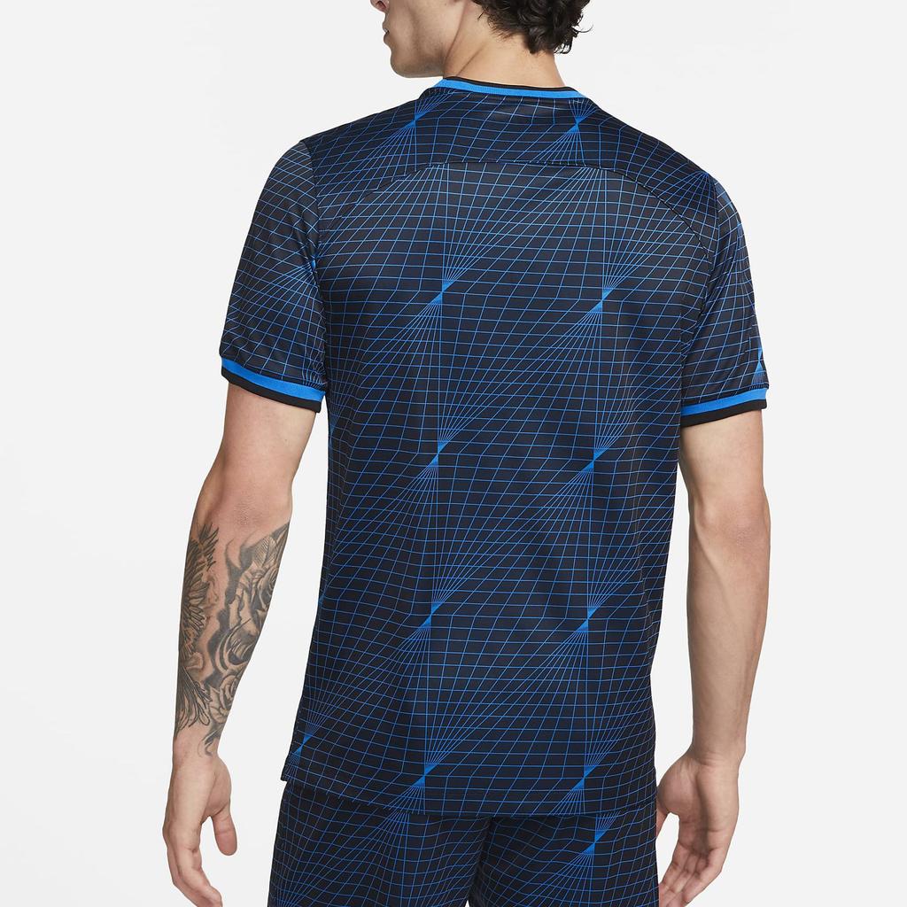 Nike Chelsea FC 2023/24 Stadium Away Jersey With Logo Print Men Tops Blue DX2683-428