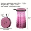 Telescopic Stool Portable Lightweight  Adjustable to 8 heights Load Capacity for Outdoor Fishing Hiking camping and BBQ