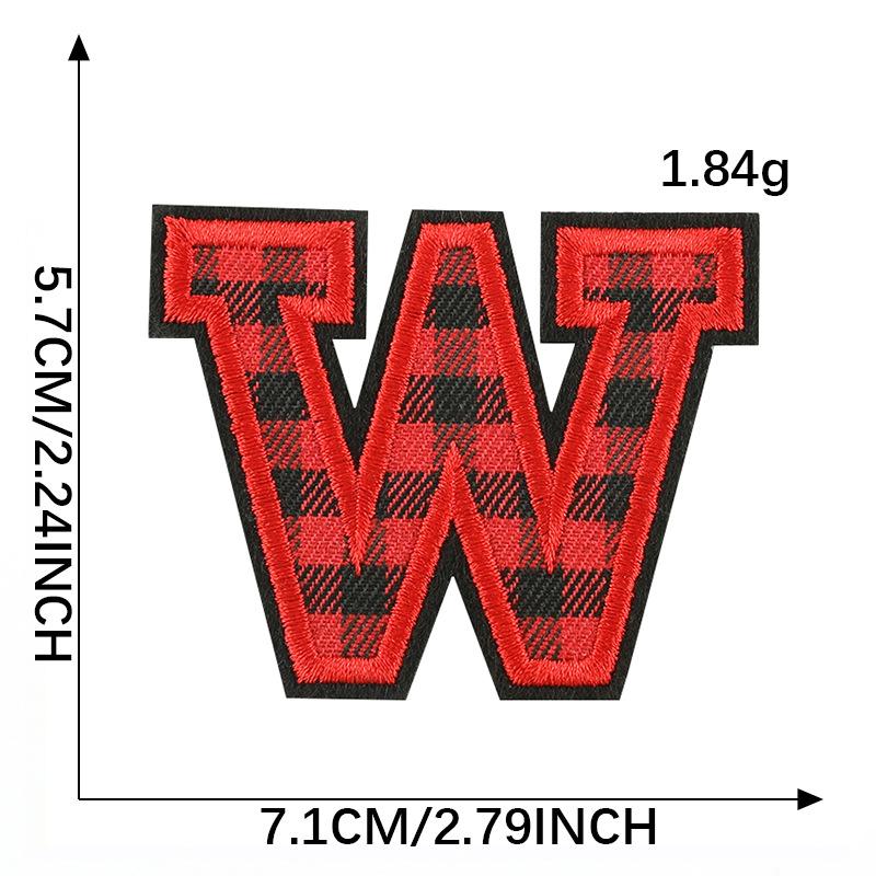 Computer Embroidery Label Cloth Embroidery English Alphabet Embroidery Badge Sticker Clothing Accessories Hat Accessories Patch Cloth Sticker