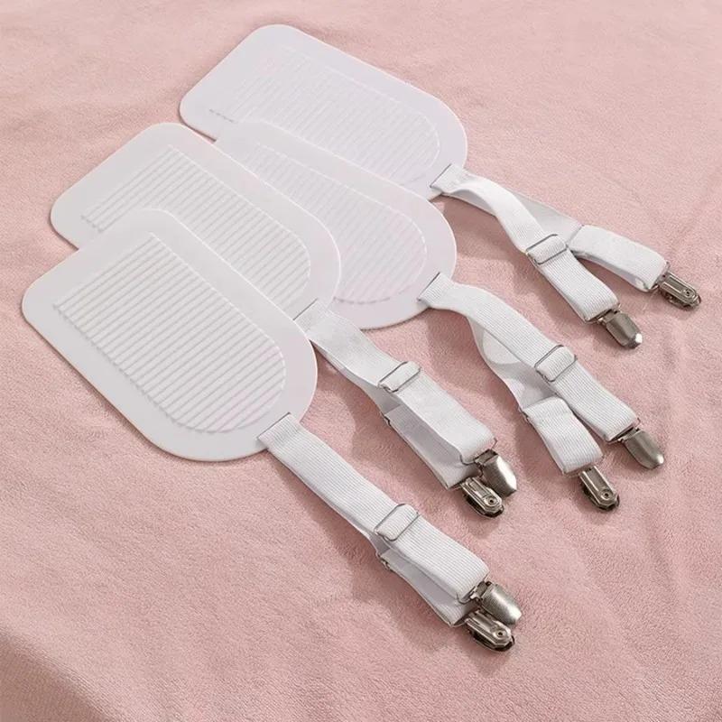 1/4PCS Adjustable Bed Sheet Fasteners Invisible Anti Slip Mattress Clips for Cooling Mat Sofa Cover Bedding Holder