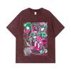 275 GSM Washed T-shirts 100% Cotton Saint Seiya V29 Shun Print Unisex Heavy Cotton T Shirt