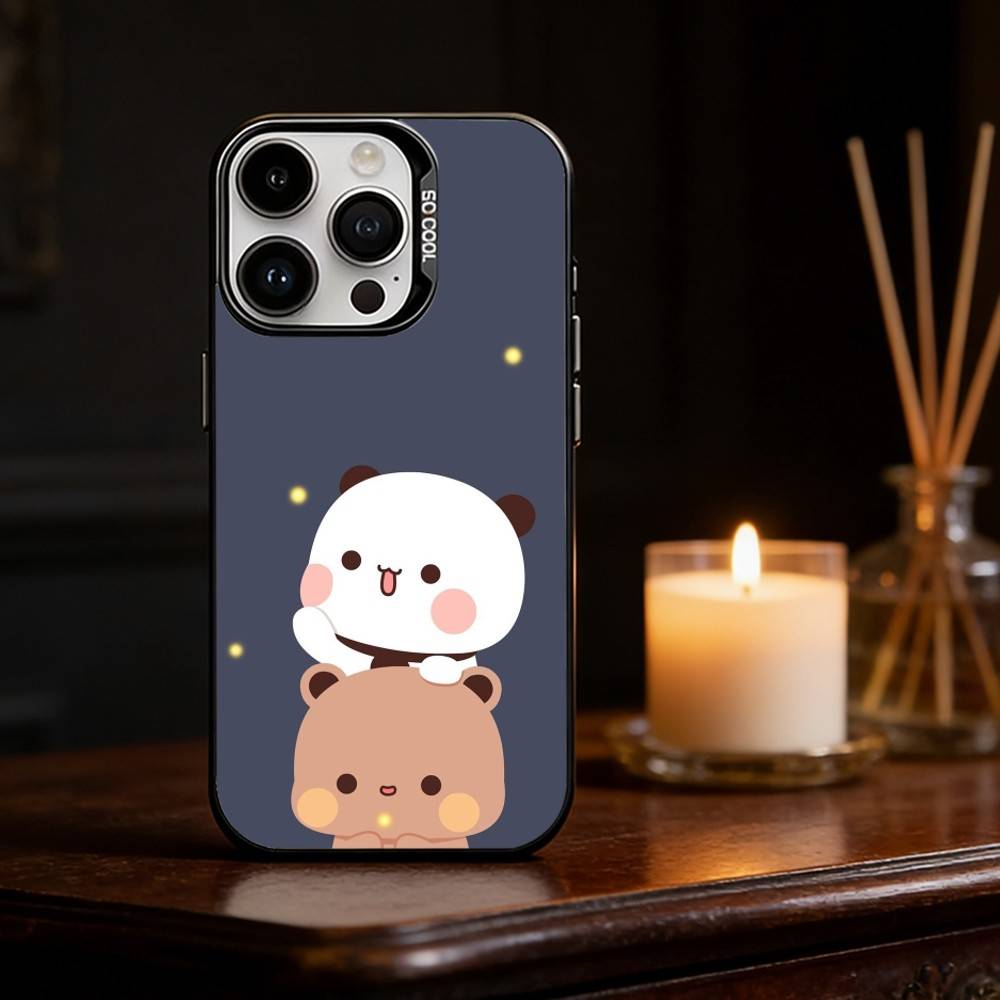 

Cute BuBu DuDu Phone Case Color Silver Shell For IPhone 17 16 15 14 13 12 11 Pro Max Plus iPhone17