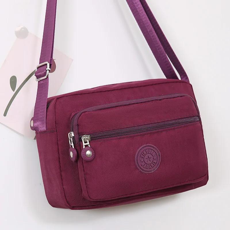 New Simple Lightweight Waterproof Nylon Crossbody Bag Fashionable Small Square Single Shoulder Bag for Women Trendy And Versatil