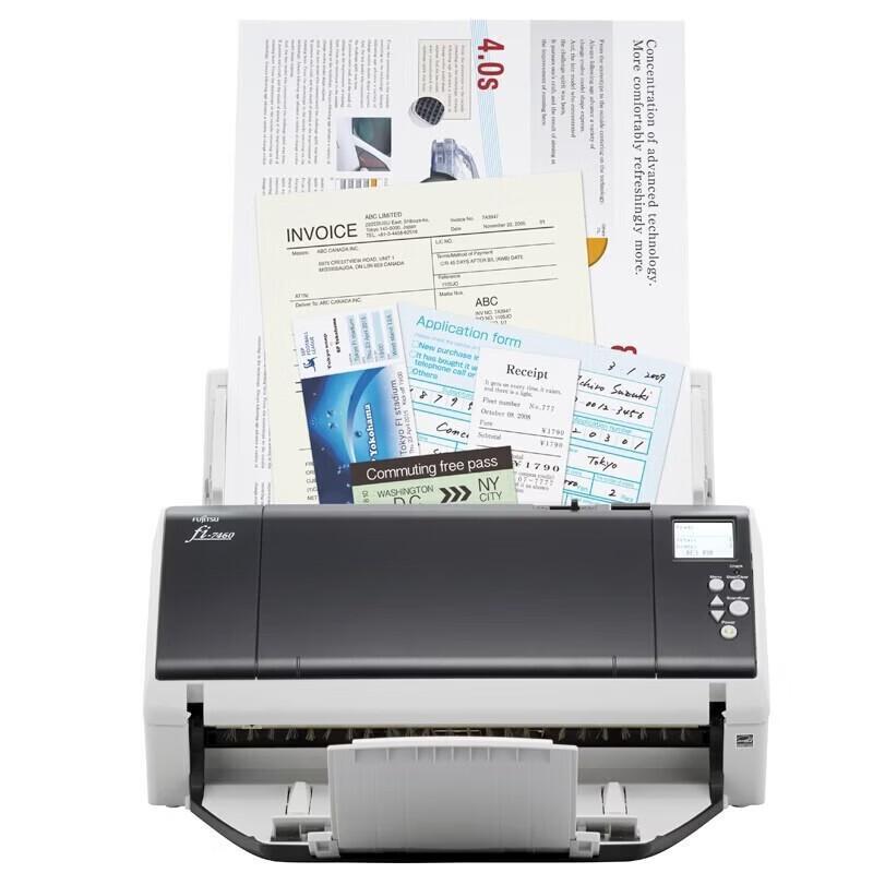 Fujitsu Fi-7460 A3 High-Speed Color Duplex Document Scanner CN plug (adapter included)