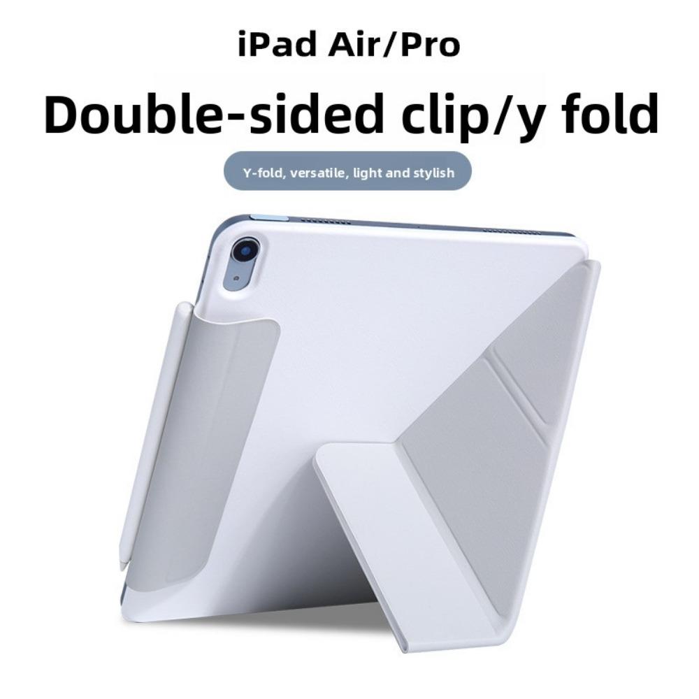 For iPad Pro Magnetic Leather Case Y Fold Dual Stand for Air 4 5 6 7 10 11 12.9 13 Slim Cover