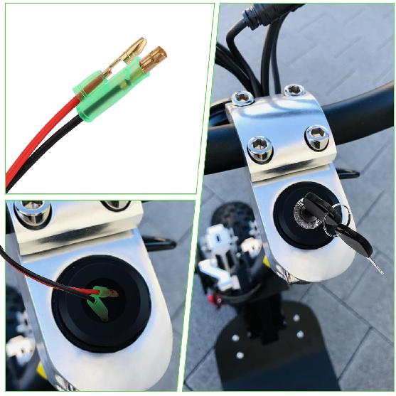 Battery Cylinder Lock Motorcycle Battery Locks Tricycle Electrombile Battery Accessories with 2 Key Motorcycle Ignition Lock