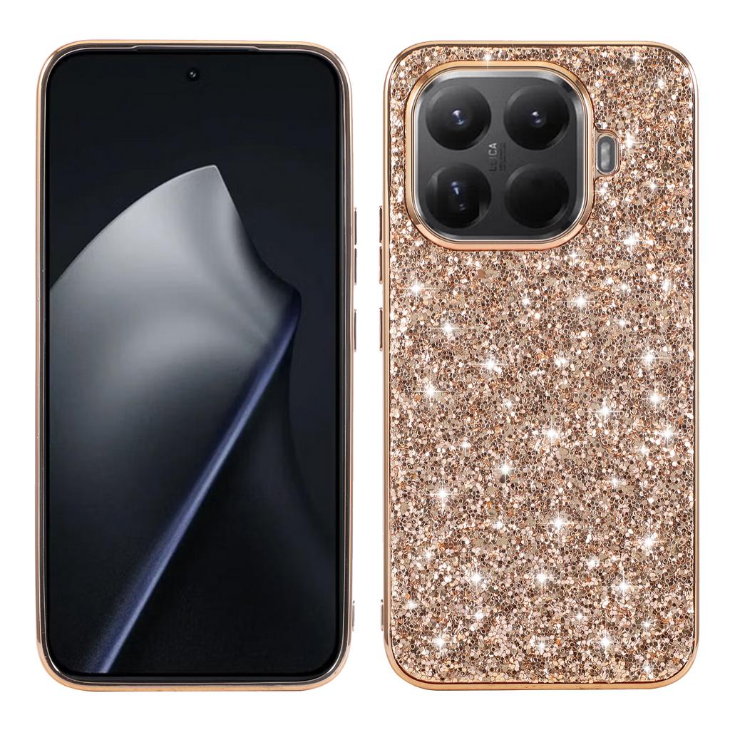 For Xiaomi 15T Pro Case Electroplating TPU + PC Sparkling Glitter Phone Back Cover