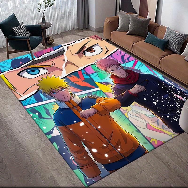 

Naruto Naruto & Sasuke Collage Anti-Slip Rug, Rectangular Carpet for Bedroom & Game Area 60x90cm