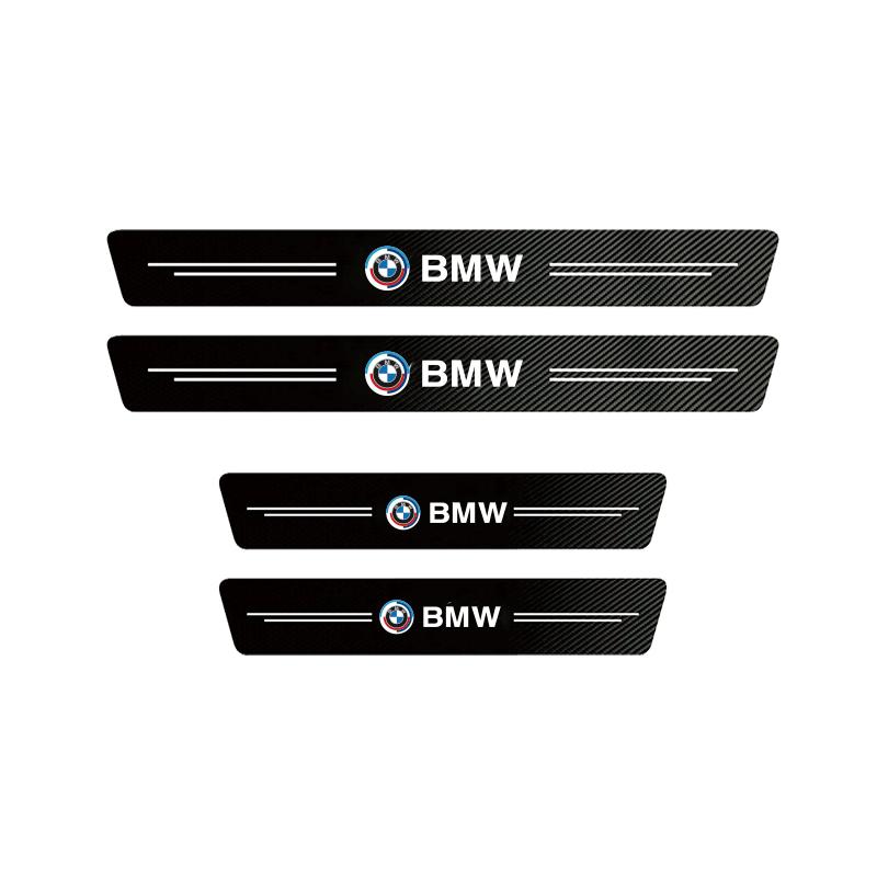 Car Door Sill Carbon Fiber Sticker Auto Protector Strip Waterproof For BMW Performance 3 5 7 Series F30 E90 F20 E46 E60 E70 E87