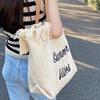 Large Capacity Handbag Woman Bag Design Simple Travel Beach Tote Bag Tassel Letter Embroidery Fashion Shoulder Bags 2025