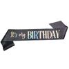 Birthday Party Shoulder Strap. Glitter Etiquette Sash. “birthday Girl Queen”. Birthday Girl Waist Belt. Ribbon.