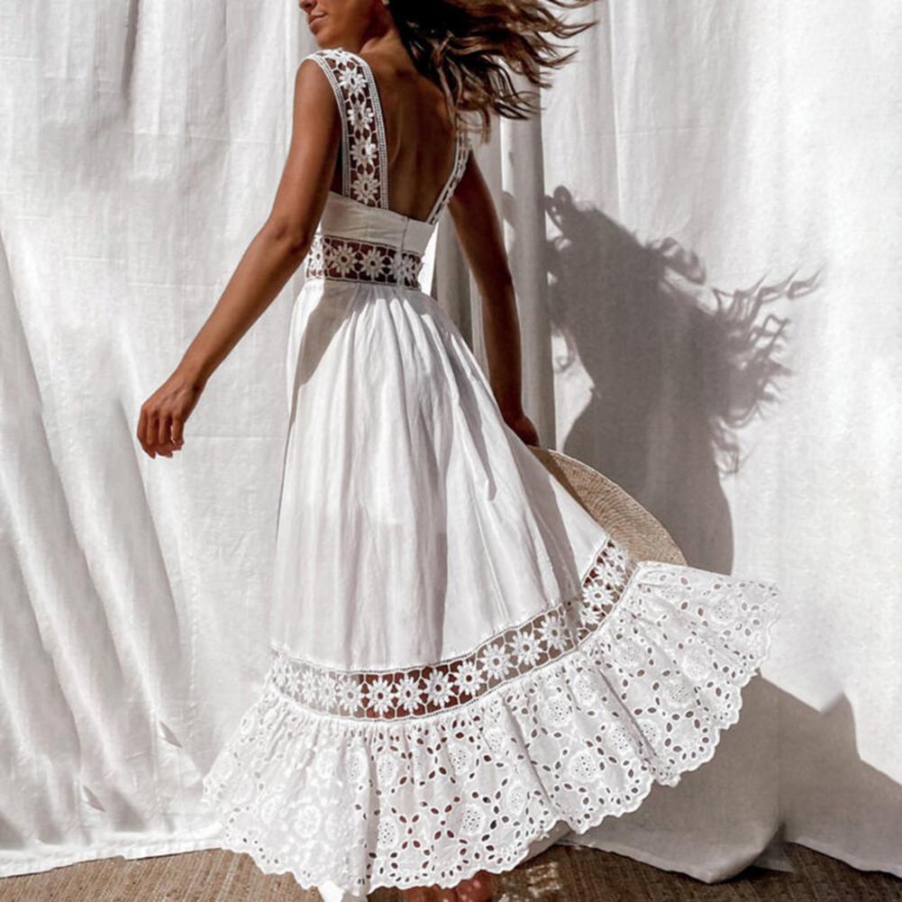 Cheap Beach Dress Lace Summer Long Dress Joom