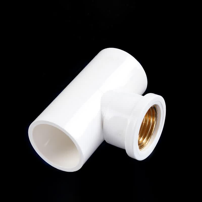 Deqi PVC Copper Insert Reducing Tee
