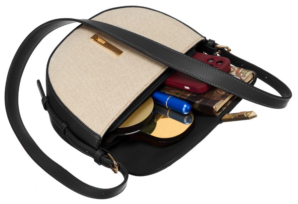 PTN CAN-03-5778 Nat-Black Canvas Bag