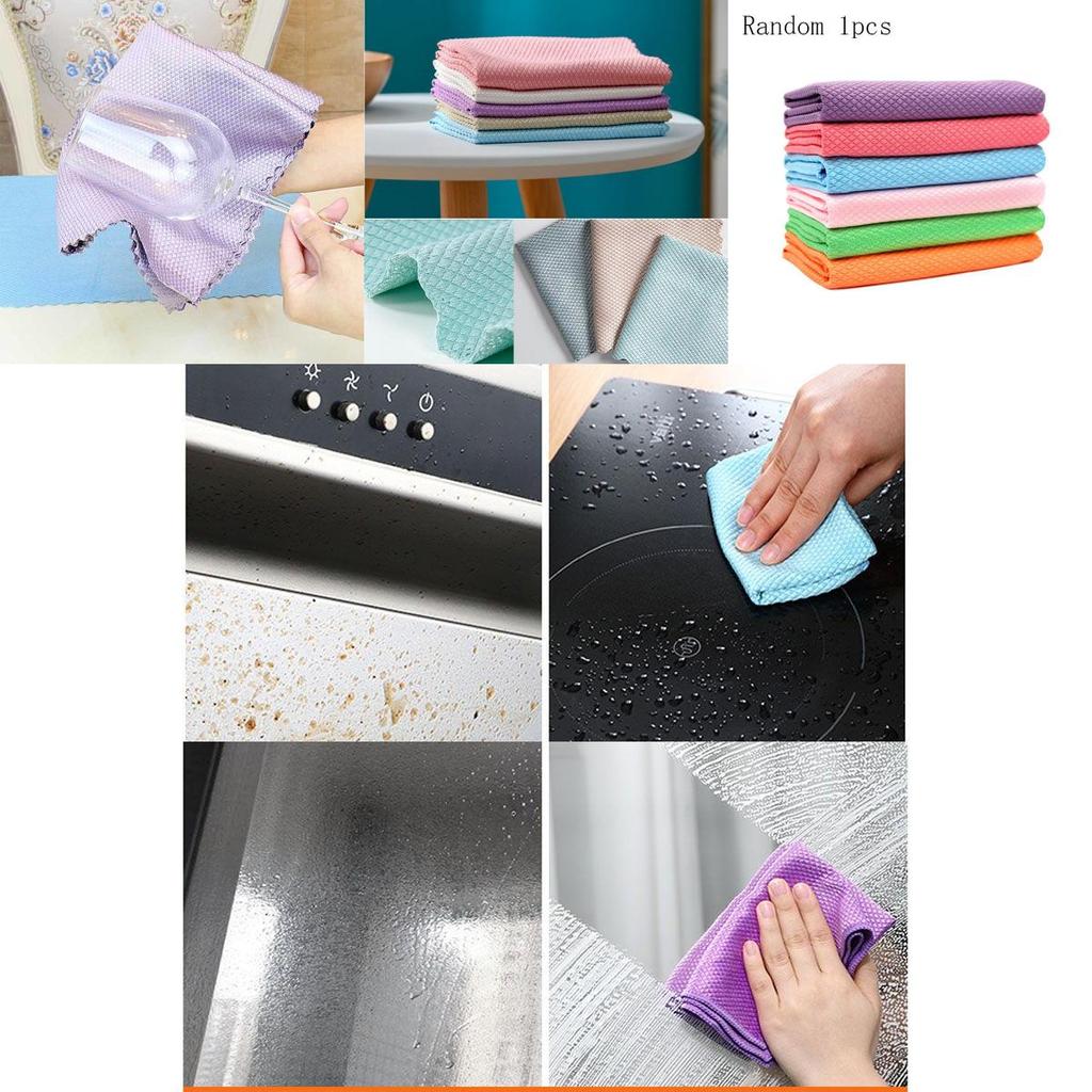 Reusable Durable Nanoscale Streak-free Miracle Cleaning Cloths For Efficient Cleaning