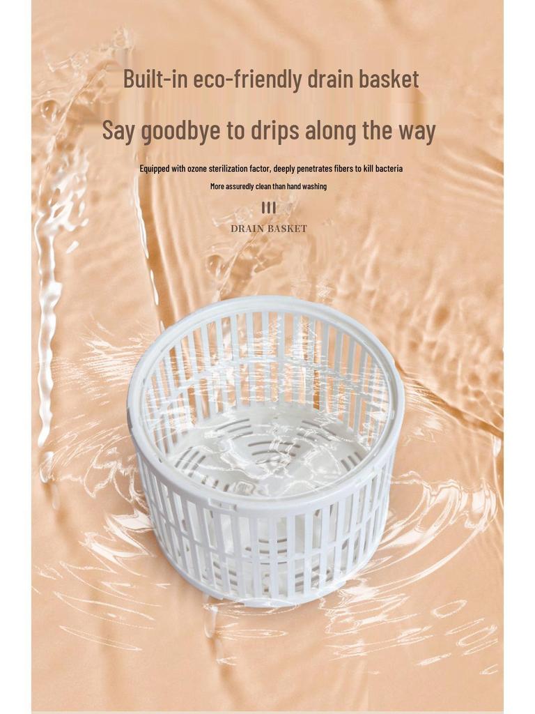 Nešiojama išmani mini turbininė skalbimo mašina apatiniams, kelnaitėms ir kojinėms su ozono valymu